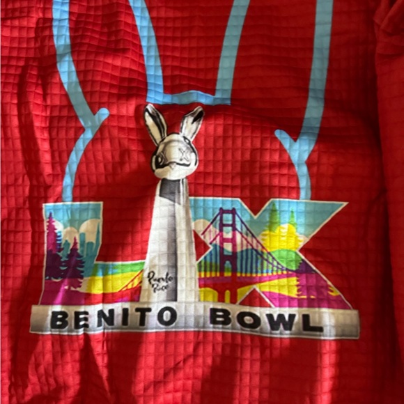 Other - Super Bowl bad bunny hoodie red